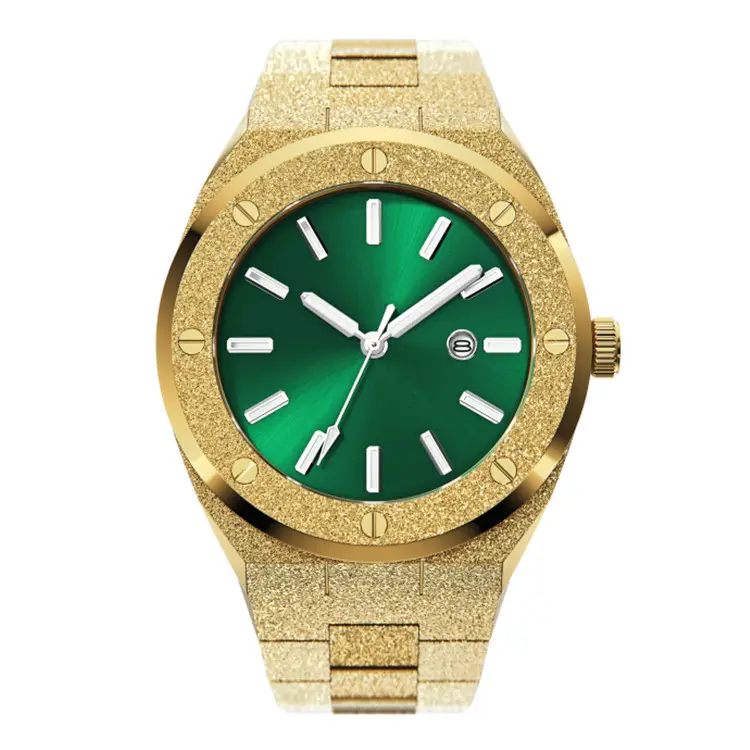Oem Classy Design Custom Private Label Wijzerplaat Handen Waterdicht Roestvrij Staal Goud Matte Klassieke Horloges