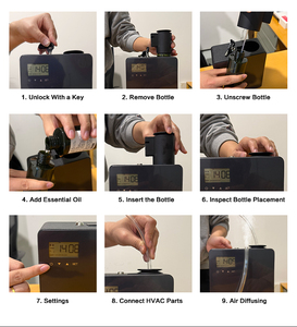 <span class=keywords><strong>Diffusore</strong></span> di Aromi Professionale di Lusso Ecologico Controllato da App, Deodorante Elettrico in Plastica ad Aria Fredda per <span class=keywords><strong>Oli</strong></span> <span class=keywords><strong>Essenziali</strong></span> - Product Image 2