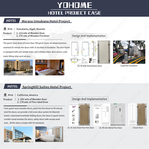 Porte di Sicurezza Ignifughe per Camere d'Albergo a 5 Stelle, Certificazione U-<span class=keywords><strong>L</strong></span>, Resistenti al Fuoco per 60 Minuti, Porte in Legno - Product Image 5