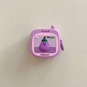 Nouvel étui de protection en silicone pour maquillage miroir aubergine pour airpods 4 - Product Image 6