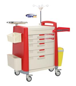 ジーニー医療 高品質ABS製 緊急医療用トロリーカート 病院用 薬品トロリーカート - Product Image 6