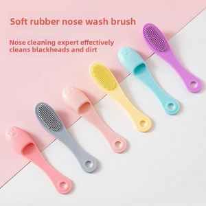<b>Silicone</b> Finger Face Brush & Nasal Cleansing Brush, Deep Pore Cleansing & Blackhead Removal <b>Tool</b> with Hanging Hole - Product Image 1