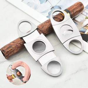 Accesorios personales para cigarros, tijeras <span class=keywords><strong>de</strong></span> Metal <span class=keywords><strong>de</strong></span> doble hoja, cortadoras profesionales - Product Image 2