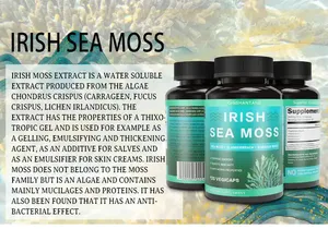 Etiqueta privada 7000mg 4000mg Irish Sea Moss <span class=keywords><strong>Burdock</strong></span> <span class=keywords><strong>Root</strong></span> y Bladderwrack Cápsulas 3625 mg Organic Vegan Sea Moss Pills Cápsulas - Product Image 4