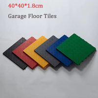 Azulejo de suelo de garaje sólido antideslizante modular rígido, drenaje de lavado de coches, azulejo de suelo de garaje de PVC de plástico, suelo de PVC autoadhesivo