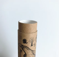 100% biodégradable prix usine Push up baume à lèvres Tube personnalisé déodorant conteneur naturel Kraft carton papier Tube