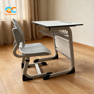 BSCI Audited Manufacturer Heavy Duty Anti Rust <strong>Long</strong> Lasting School <strong>Desk</strong> and Chair for Students Bulk Wholesale Primary - Product Image 3