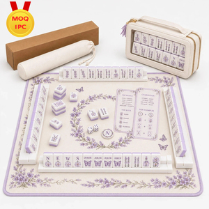 Tapete de Mahjong de Lujo con Diseño de Mariposas Púrpuras, Tapete de Juego de Neopreno con Reducción de Ruido, con Bolsa de Viaje para Regalos - Product Image 1