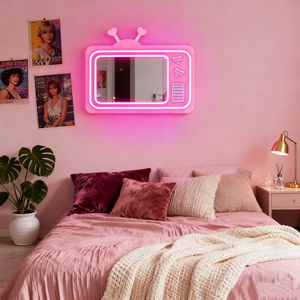 Specchio al Neon segno di decorazione per ragazze camera idee regalo uniche Telly specchio da parete arte dormitorio decorazioni regali per lei - Product Image 4