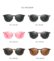 Lunettes de soleil rondes TR3331 polarisées UV400, style rétro, minimalistes, pour hommes et femmes, idéales pour la conduite en extérieur