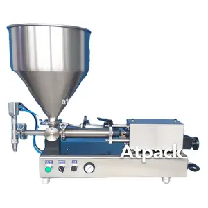 Atpack high-accuracy semi-automatic Nivea Visage Q10 Plus Anti-Wrinkle Day Cream 50ml filling machine with CE GMP