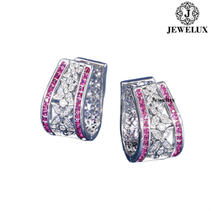 Best Price Natural VVS Diamond <b>Stud</b> Earrings 925 Sterling <b>Silver</b> Rhodium Plated IGI Certified Trendy Wedding Gift From Gujarat - Product Image 3