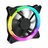 Ventilateur de refroidissement OEM RGB ARGB 120 mm PWM à anneau lumineux, ventilateur de boîtier PC LED 4 broches pour ordinateur de bureau gaming, fabricant de refroidisseurs de boîtier