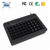 Teclado Lector de Tarjetas KB-50, Teclado Programable Especial para Cajeros de Supermercado