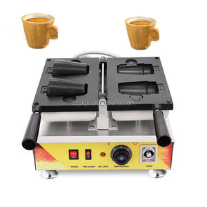 Machine à gaufres comestibles en forme de cône pour le thé et le café, fabrication de biscuits chinois - Product Image 5