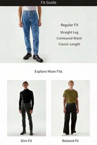 Jeans Homme Personnalisés de Haute Qualité Coupe Droite Style Vintage en Denim Décontracté Délavé Foncé avec Boutons – Idéal Hiver-Printemps - Product Image 4