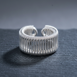 Anillo de Plata de Ley 925 con Alambre Envolvente, Elegante, Moderno y a la Moda, Accesorio Unisex para Regalos de Boda, Compromiso y Fiesta - Product Image 3