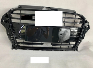 Grille ABS Design à la mode avec peinture de remplacement ACC Grille avant noire pour <span class=keywords><strong>Audi</strong></span> <span class=keywords><strong>A3</strong></span> S3 2014-2016 - Product Image 4