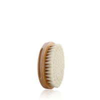 Vente en gros Brosse à cheveux légère en bois de bambou pour bébé en poils de chèvre de haute qualité, respectueuse de la peau