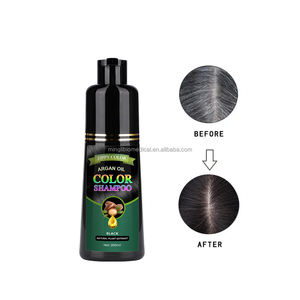 La migliore vendita di Shampoo organico istantaneo per tinture per capelli facile da usare senza ammoniaca Formula a base di erbe colorante a caldo - Product Image 6