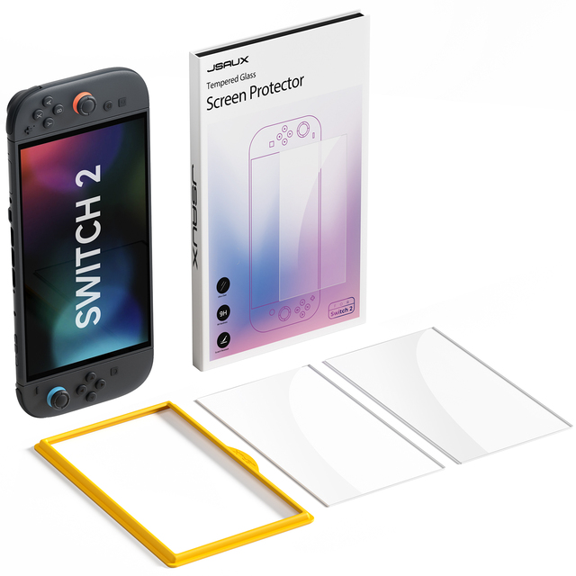 JSAUX Anti-Glare Tempered Glass Premium Tempered Glass Film Screen Protector for Nintendo Switch2