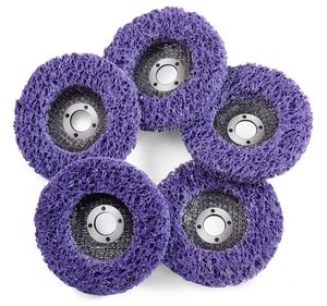 180 disques abrasifs violets de 4 po x 5/8 po pour meuleuse d'angle - Élimination de la rouille sur bois, métal, fibre de verre et revêtements de peinture - Product Image 1
