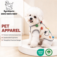 Gilet chaud pour animaux de compagnie, vêtements pour chien en polaire à pois, manteau sans manches doux pour chiot avec poche, vêtements d'hiver pour petits et moyens chiens et chats