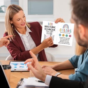 Tarjetas de Terapia DBT con Anillas de Encuadernación, Tarjetas de Habilidades para el Manejo de la Ansiedad, Baraja de Tarjetas de Distorsiones <span class=keywords><strong>Cognitivas</strong></span> - Product Image 5