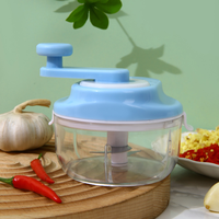 Picadora de Ajo Manual Portátil, Mini Picadora de Ajo para Cocina, Ideal para Jengibre, Cebolla y Vegetales