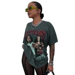 เสื้อยืดกราฟิกโพลีเอสเตอร์ขนาดใหญ่ - Product Image 5