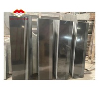 Dalles de granit noir pur de Chine, 18 mm d'épaisseur, surface polie, pour les marches de cuisine et de salle de bain de villa