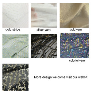 Metalik Lurex Jacquard kain untuk Saris bantal gaun tidur gaun pernikahan polos dicelup untuk anak perempuan dan kain Hiking - Product Image 4