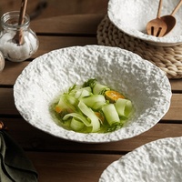 Grand bol profond japonais haut de gamme en céramique de haute qualité pour nouilles à salade ramen-pour restaurants occidentaux hôtels usage privé