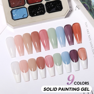 HONEY GIRL Kit de Vernis à Ongles Gel UV LED <span class=keywords><strong>Résine</strong></span> Soak-Off, Palette de Gels de Peinture Couleur Arc-en-ciel Solide Style Français pour Nail Art, Marque Privée - Product Image 4