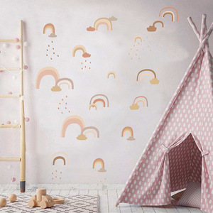Decalcomanie da parete <span class=keywords><strong>arcobaleno</strong></span> bambini nursery wall sticker home decal peel and stick adesivo da parete rimovibile per soggiorno per bambini - Product Image 4