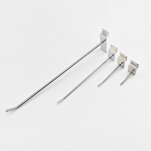 China suministra ganchos de exhibición de plástico de acero metálico, colgador de Slatwall de cascada de cartón de proveedor de gancho de Slatwall de Metal - Product Image 4