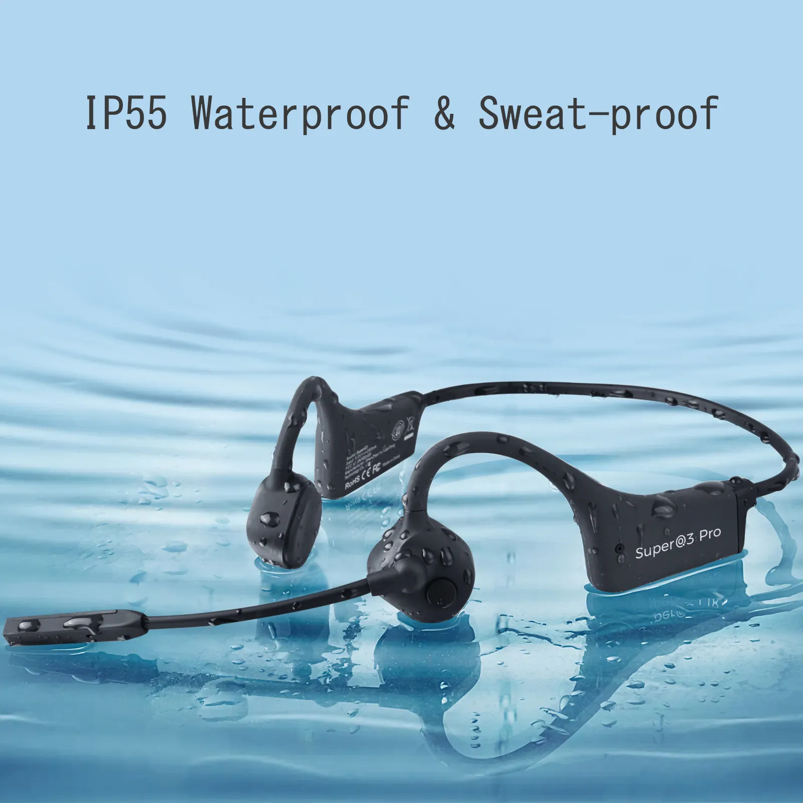 Headphone Bluetooth nirkabel Earphone konduksi tulang Headphone Headphone
