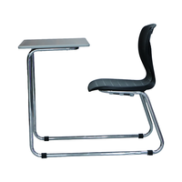 Fournisseurs de mobilier scolaire, mobilier de salle de classe universitaire, chaise d'étudiant avec tablette d'écriture