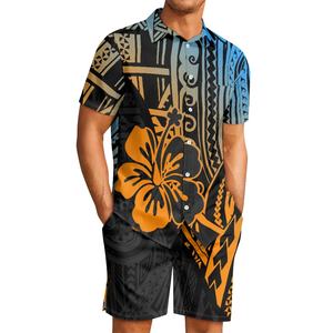 2025 New Products Custom Polynesian Fashion Loungewear <strong>Pj</strong> <strong>Shorts</strong> <strong>Set</strong> for <strong>Men</strong> Adult Pyjama Comfy Lounge <strong>Sets</strong> Print on Demand - Product Image 2
