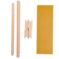 Ruche Nuc 5 Cadres 100% Cire d'Abeille, Boîte de Reproduction Imprégnée de Cire