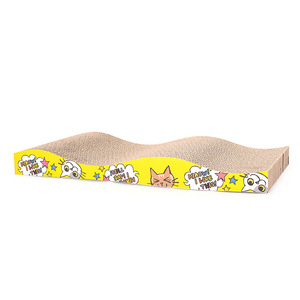 Rascador para Gatos de Cartón Corrugado con Diseño de Olas, Resistente al Desgaste, Juguete para Garras Personalizado con Catnip Gratis - Product Image 2