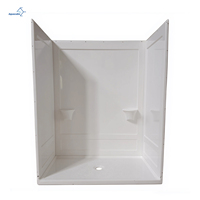 Kit de panneaux arrière pour salle de bain en 3 parties, blanc, pour une installation rapide
