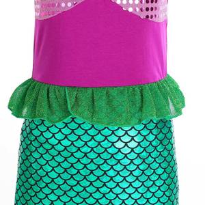 Vestido de Sirena para Niña, Diseño Personalizado, con Estampado de Animales y Flores, Tul, Dulce, Bonito, para Halloween 2026 - Product Image 5