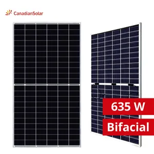 CanadianSolar поставщик, 635 Вт, высокоэффективные анодированные солнечные панели для продажи