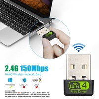 Mini 150Mbps USB Wifi receptor Dongle 802,11 5dBi antena Combo adaptador Wlan Stick 150M inalámbrico Dongle producto externo Stock
