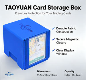 Caja Magnética Portátil Rectangular Moderna de Cuero para Cartas de Juego con Bandeja Extraíble para Dados, para Cartas Coleccionables - Product Image 1