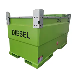 Sumac thời trang mới tự bunded 500 gallon 2000L dầu diesel lưu trữ bình nhiên liệu với máy bơm