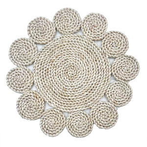 Manteles individuales de ratán para boda, mesa de comedor, cargador, paltes, vajilla, jacinto de agua, platos de cena para fiesta en casa, boda - Product Image 1
