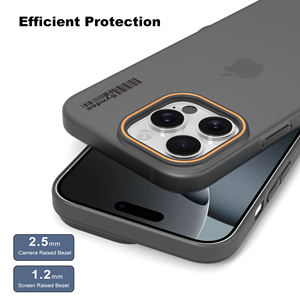 Étui de téléphone portable de luxe transparent en PC antichoc anti-traces de doigts avec protection d'objectif pour les séries 15/14/13/12 - Product Image 2