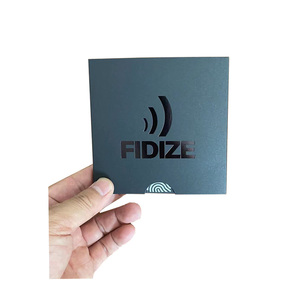 Stampa personalizzata carta di credito carta <span class=keywords><strong>VIP</strong></span> NFC tag card scatola di imballaggio scorrevole quadrata - Product Image 4